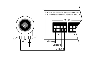 如何將電位器連接到電壓控制，通用電位器箱的接線連接？